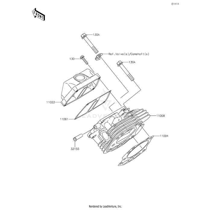 Bolt-Flanged,10X65 by Kawasaki