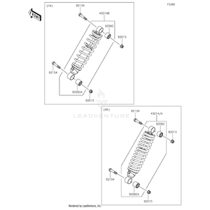 Bolt,Flanged,12X58 by Kawasaki 92154-1319 OEM Hardware 92154-1319 Off Road Express Peach St