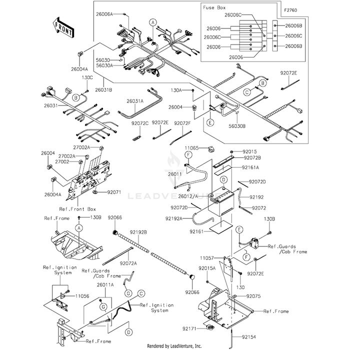 Bolt-Flanged,5X16 by Kawasaki