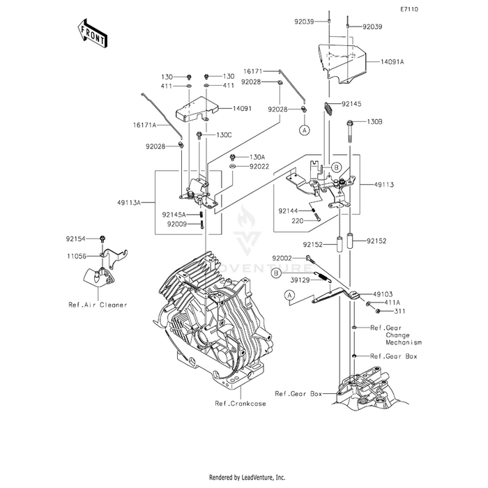 Bolt-Flanged,5X8 by Kawasaki