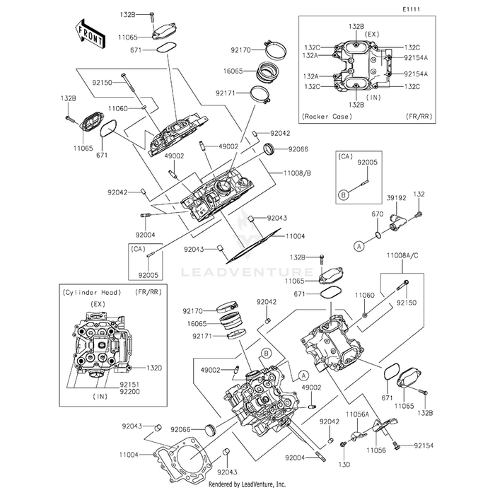 Bolt,Flanged,6X130 by Kawasaki