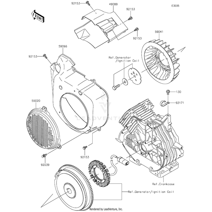 Bolt,Flanged,6X16 by Kawasaki