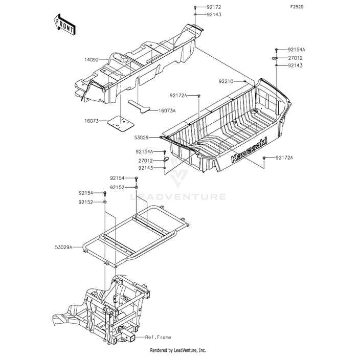 Bolt-Flanged,6X25 by Kawasaki