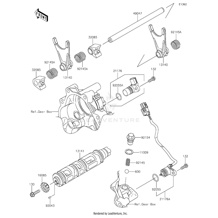 Bolt-Flanged,6X25 by Kawasaki