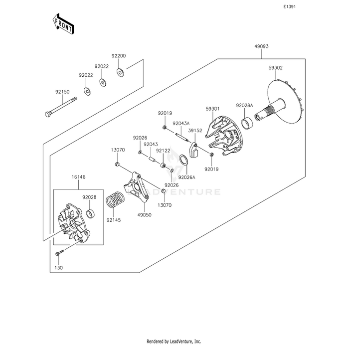 Bolt-Flanged,6X30 by Kawasaki