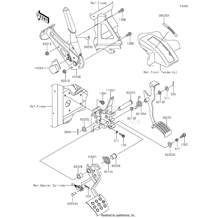 Bolt-Flanged,8X18 by Kawasaki