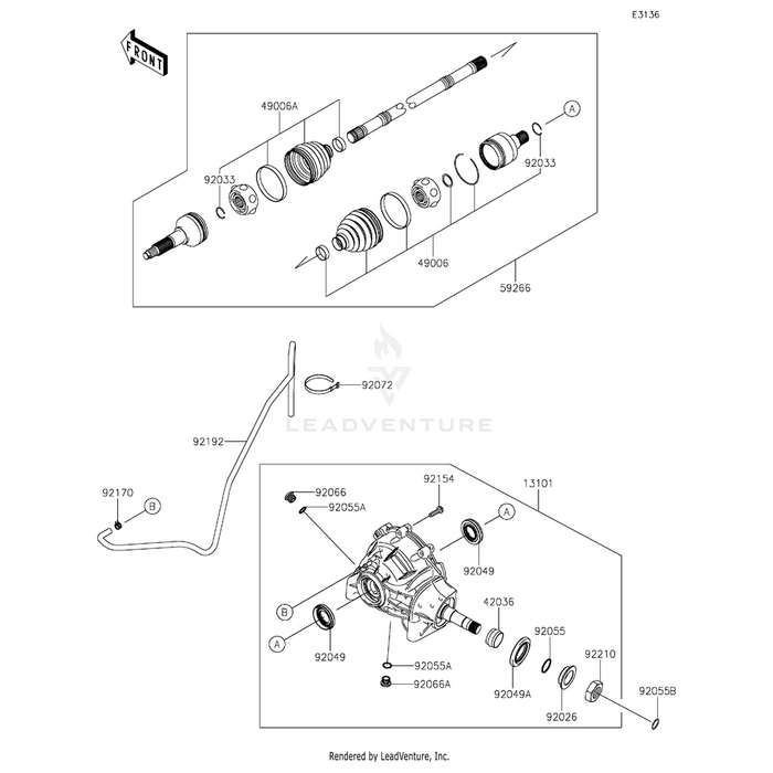 Bolt,Flanged,8X30 by Kawasaki