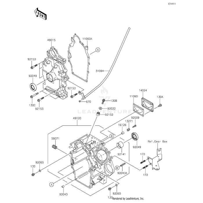 Bolt-Flanged,8X35 by Kawasaki