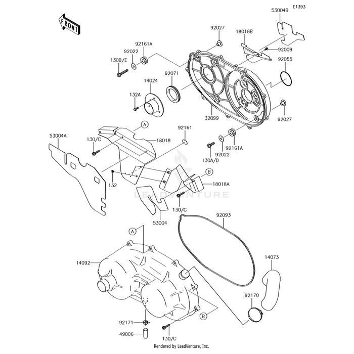 Bolt-Flanged,8X45 by Kawasaki