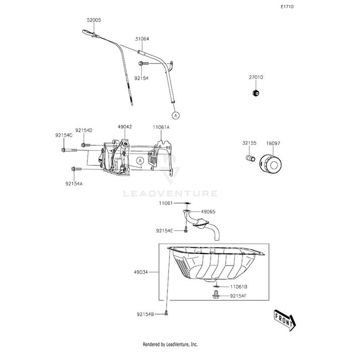 Bolt,Flanged,8X55 by Kawasaki