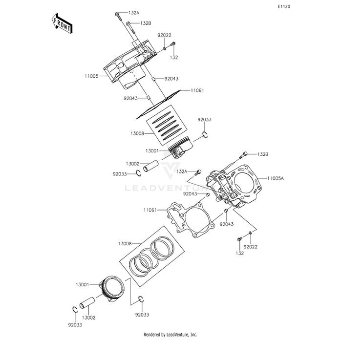 Bolt-Flanged-Small,6X40 by Kawasaki