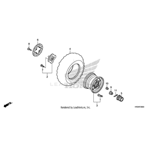 Bolt, Front Disk (8X24) by Honda 90105-KR3-000 OEM Hardware 90105-KR3-000 Off Road Express Peach St