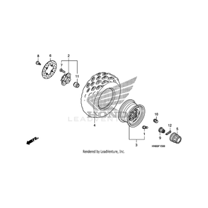 Bolt, Front Disk (8X24) (Saga) by Honda 90105-KL8-741 OEM Hardware 90105-KL8-741 Off Road Express Peach St