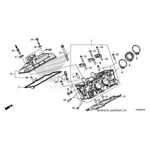 Bolt, Head Cover by Honda 90017-MAL-600 OEM Hardware 90017-MAL-600 Off Road Express Peach St