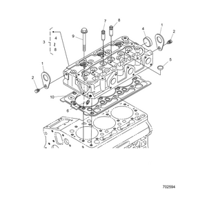 Bolt Head Cylinder by Polaris 3070515 OEM Hardware P3070515 Off Road Express