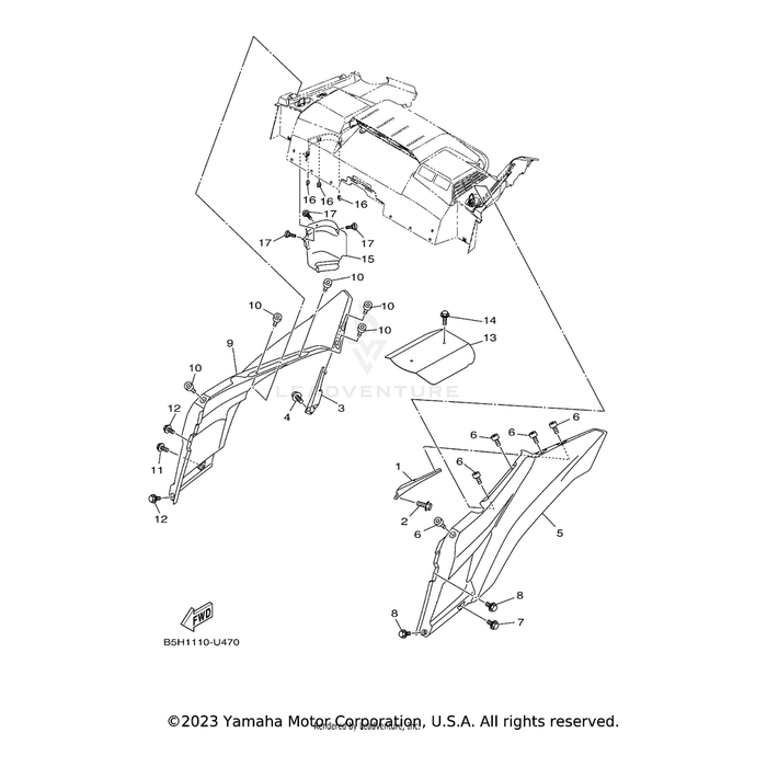 Bolt, Hexagon Socket Head by Yamaha