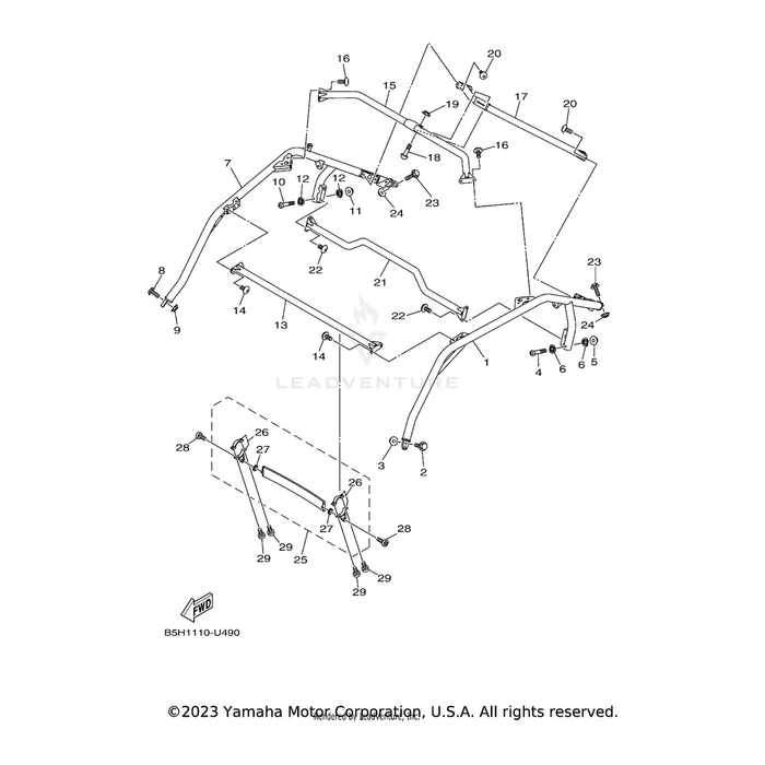 Bolt, Hexagon Socket Head by Yamaha