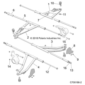 Bolt M10 Thread X1.25 Pitch X 2 by Polaris 7519087 OEM Hardware P7519087 Off Road Express