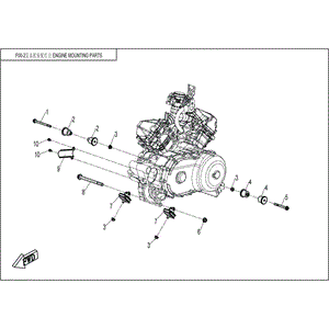 Bolt M10X1.25X130 by CF Moto 30006-102130840 OEM Hardware 30006-102130840 Northstar Polaris