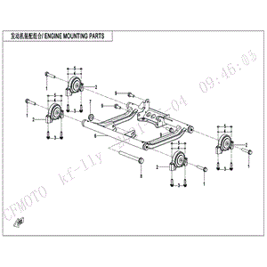 Bolt M10X1.25X55 by CF Moto 30006-102055810 OEM Hardware 30006-102055810 Northstar Polaris