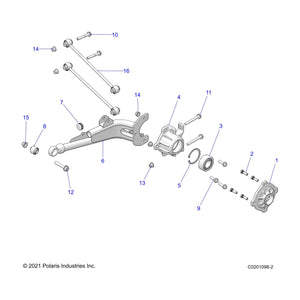 Bolt-M10X1.25X85Mm,Hxflg,Olv D by Polaris 7520152 OEM Hardware P7520152 Off Road Express