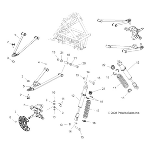 Bolt-M10X1.25X90,Hxflg-Olive D by Polaris 7518664 OEM Hardware P7518664 Off Road Express