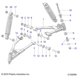 Bolt-M10X1.5X75,Hx Hd Flg by Polaris 7518473 OEM Hardware P7518473 Off Road Express