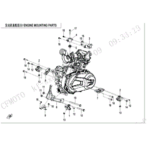 Bolt M12X1.25X180 by CF Moto 30006-122180810 OEM Hardware 30006-122180810 Northstar Polaris