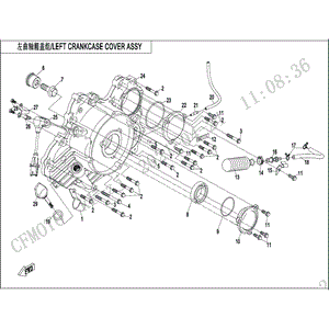 Bolt M12X1.25X35 by CF Moto 0800-014009-00001 OEM Hardware 0800-014009-00001 Northstar Polaris