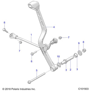 Bolt-M6X1.0X30,Hxhd,Flg,Blk by Polaris 7518530 OEM Hardware P7518530 Off Road Express