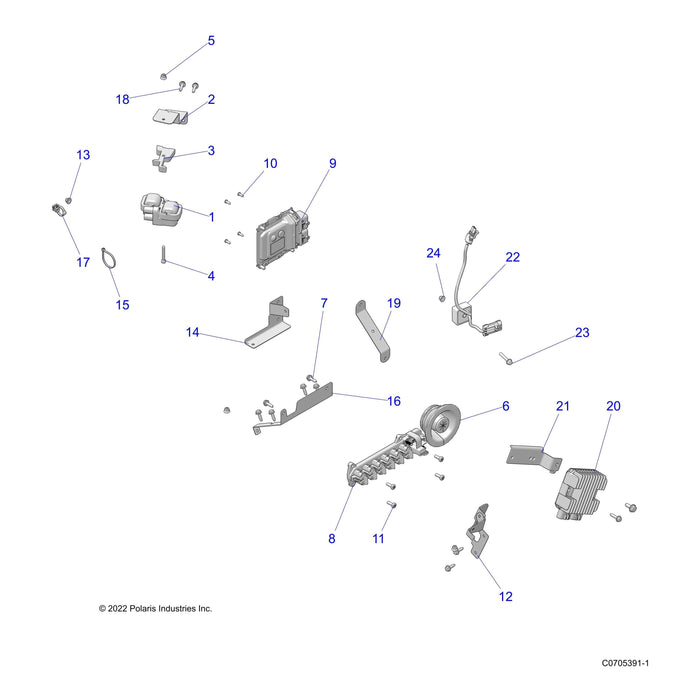 Bolt-M6X1.0X35,Hxflg/Sh-Olv D by Polaris