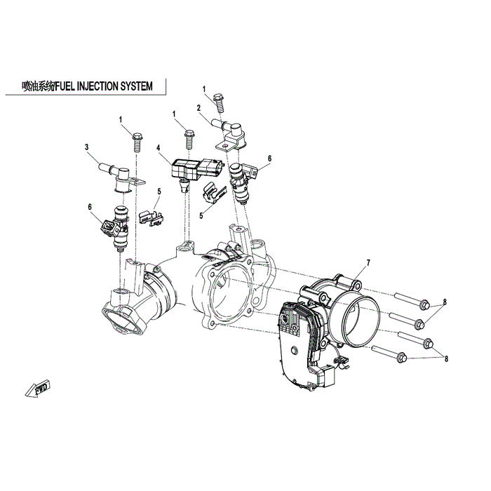 Bolt M6X16 by CF Moto