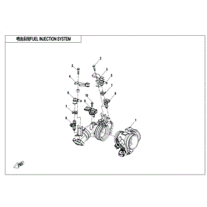 Bolt M6X28 by CF Moto 0010-070003-00001 OEM Hardware 0010-070003-00001 Northstar Polaris