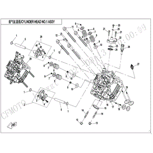 Bolt M6X85 by CF Moto 0060-013021-0030 OEM Hardware 0060-013021-0030 Northstar Polaris