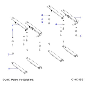 Bolt-M8X1.25X16,Hxhdflg,W/Ptch by Polaris 7518695 OEM Hardware P7518695 Off Road Express