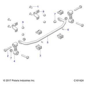 Bolt-M8X1.25X20,Carriage by Polaris 7518479 OEM Hardware P7518479 Off Road Express