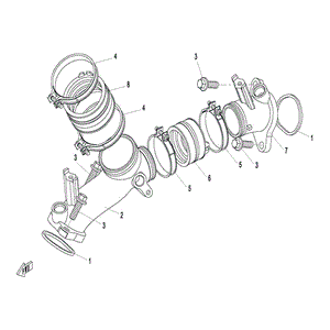 Bolt M8X25 by CF Moto 0130-011114-0030 OEM Hardware 0130-011114-0030 Northstar Polaris