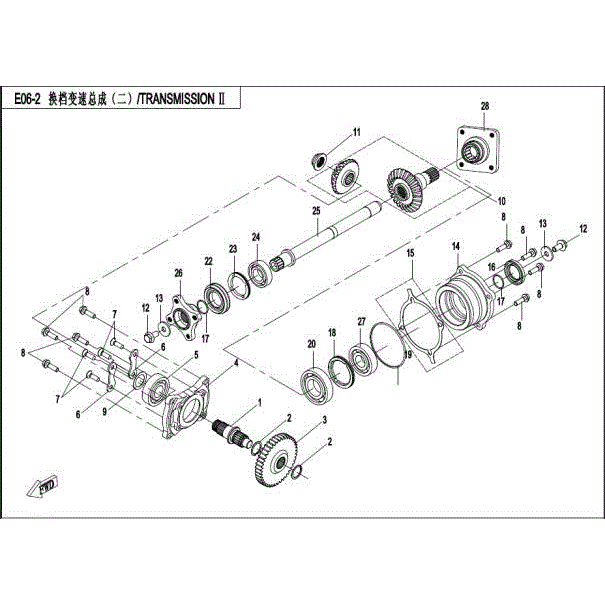 Bolt M8X28 (Replaces 0110-060011-0030) by CF Moto