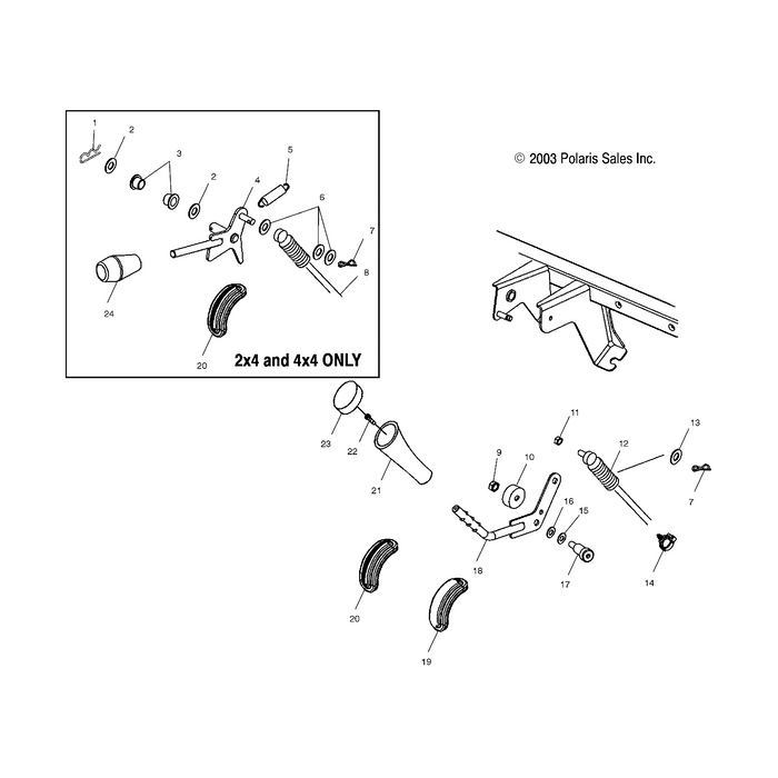 Bolt,Shldr,3/8X3/4X5/16 by Polaris