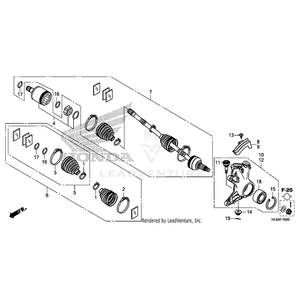 Bolt, Shoulder (6X20) (5.0) by Honda 90109-HL6-A00 OEM Hardware 90109-HL6-A00 Off Road Express Peach St