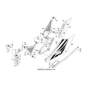 Bolt,Shoulder-M5X0.8X23Mm By Arctic Cat 1423-192 OEM Hardware 1423-192 Off Road Express