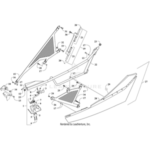 Bolt,Shoulder-M5X0.8X25Mm By Arctic Cat 1423-186 OEM Hardware 1423-186 Off Road Express