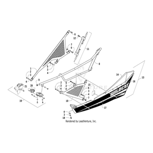 Bolt,Shoulder-M6X1.0X12Mm By Arctic Cat 1423-156 OEM Hardware 1423-156 Off Road Express