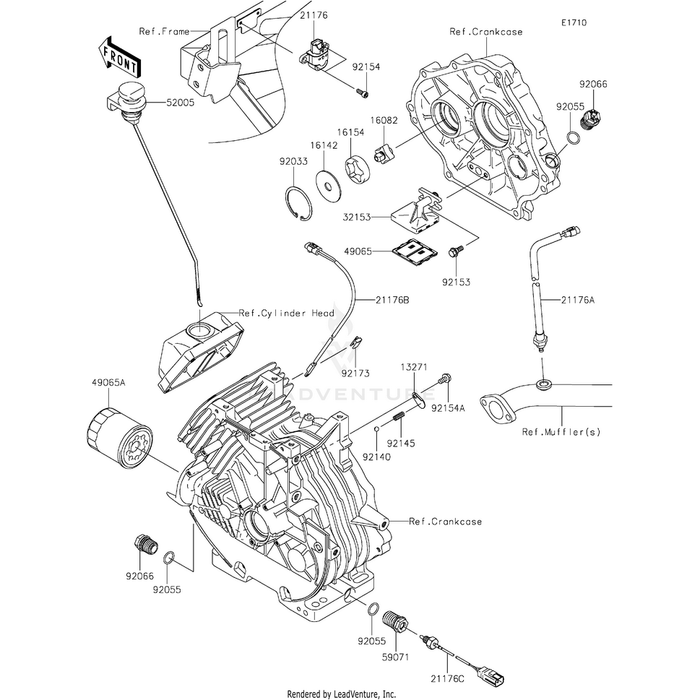 Bolt,Socket,5X14 by Kawasaki