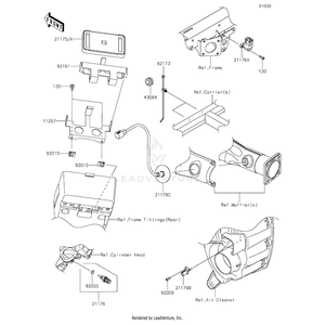 Bolt-Socket,5X16 by Kawasaki 120CA0516 OEM Hardware 120CA0516 Off Road Express Peach St