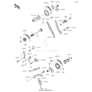 Bolt,Socket,6X12 by Kawasaki 92154-1820 OEM Hardware 92154-1820 Off Road Express Peach St