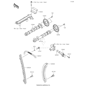 Bolt,Socket,6X24.5 by Kawasaki 92153-1200 OEM Hardware 92153-1200 Off Road Express Peach St