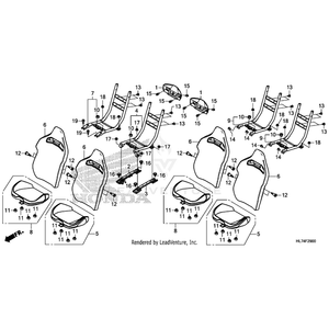 Bolt, Socket (8X16) by Honda 90128-MCH-000 OEM Hardware 90128-MCH-000 Off Road Express Peach St