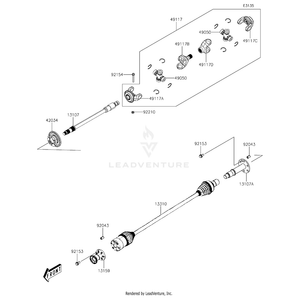 Bolt,Special,8X52 by Kawasaki 92154-Y168 OEM Hardware 92154-Y168 Off Road Express Peach St