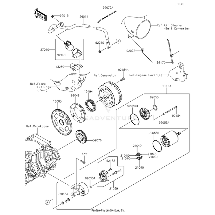 Bolt,Torx,8X20 by Kawasaki